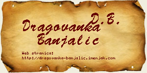 Dragovanka Banjalić vizit kartica